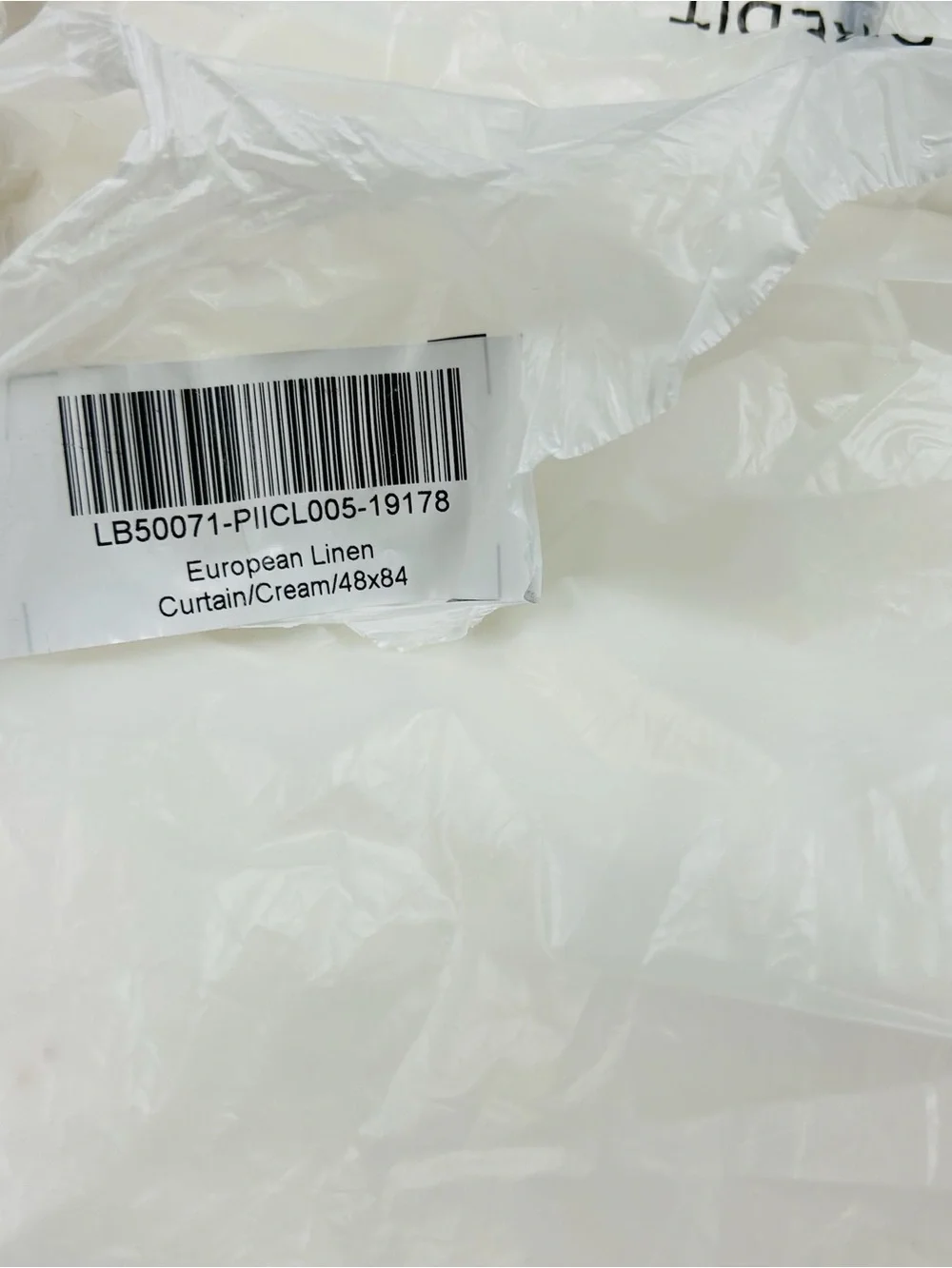 NWT QUINCE Set Of 2 48x84 European Linen Curtains Cream 8807